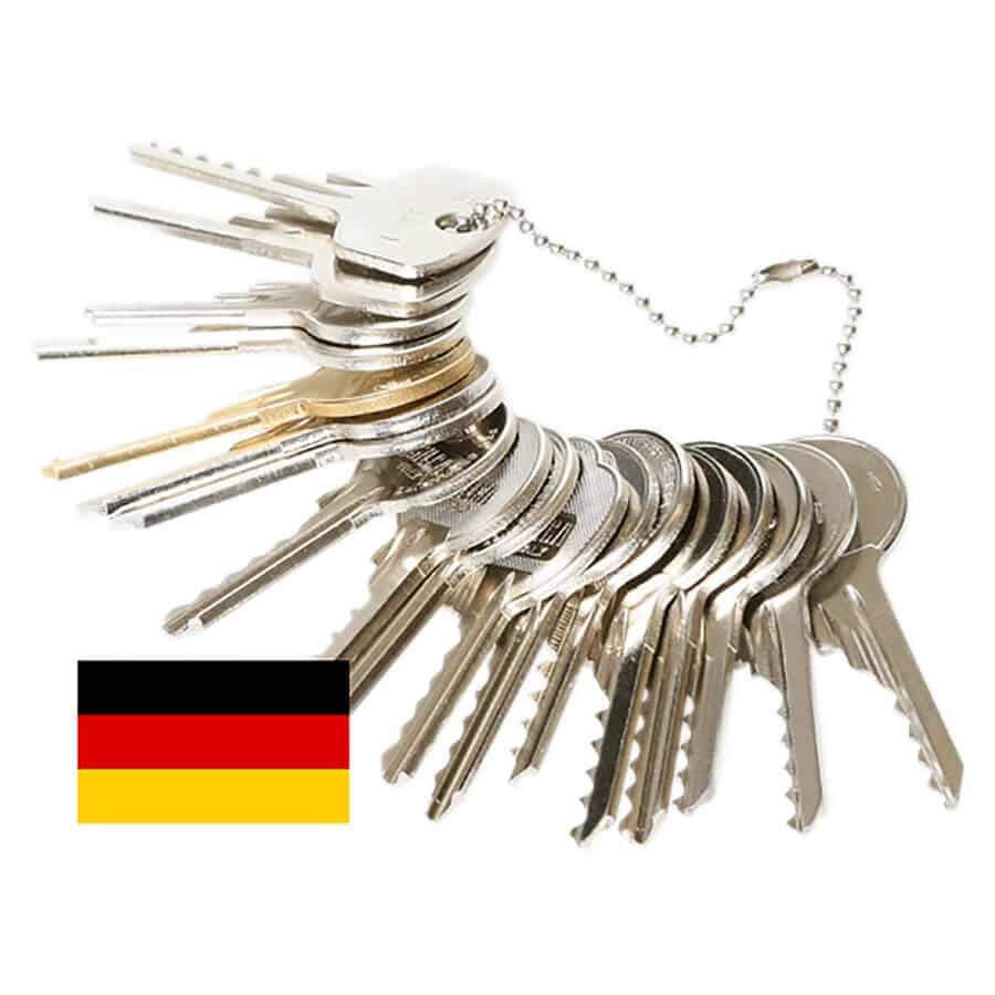 Clés Bump – Ensemble 1 DE (Allemagne) 11 pièces.