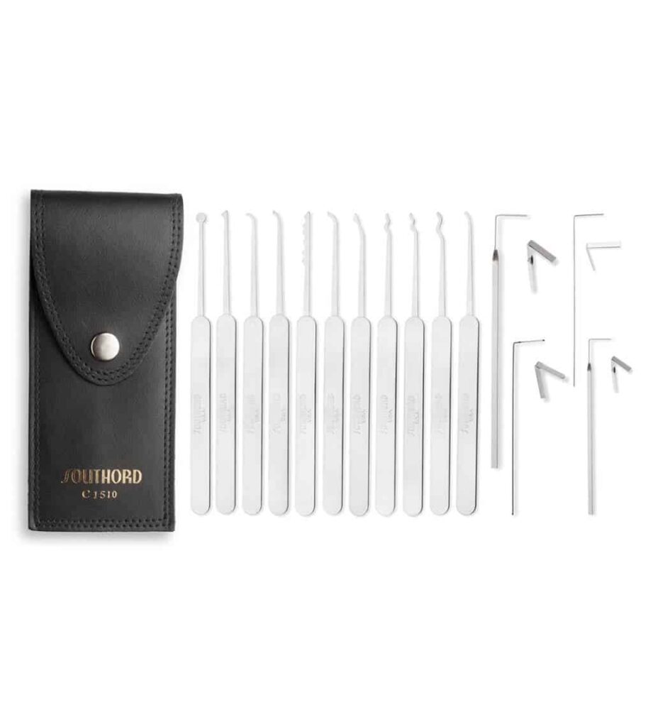 Set de crochetage slimline SouthOrd (15 pièces)