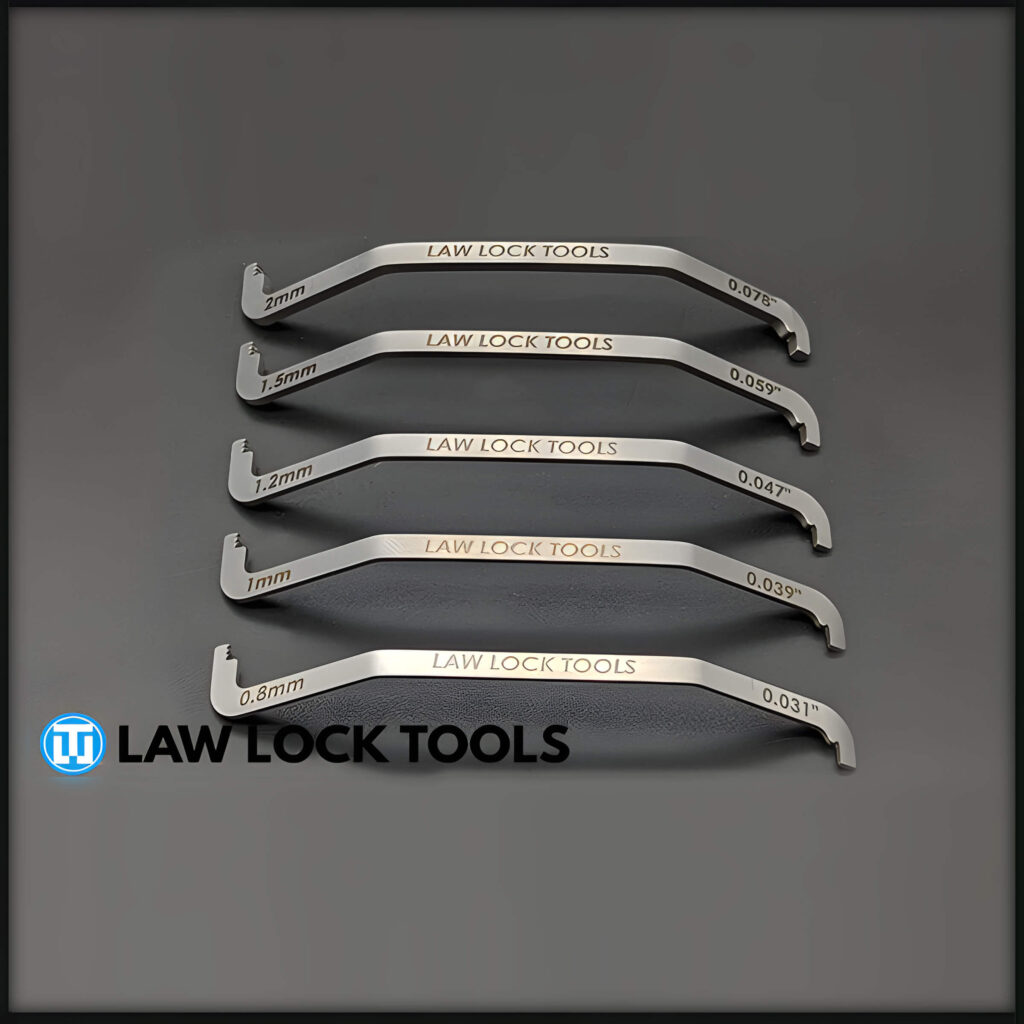 Set de barres de levage courbées droitières (5 pièces)
