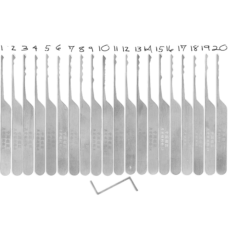 Ensemble de rakes Lockpick 20 dlg