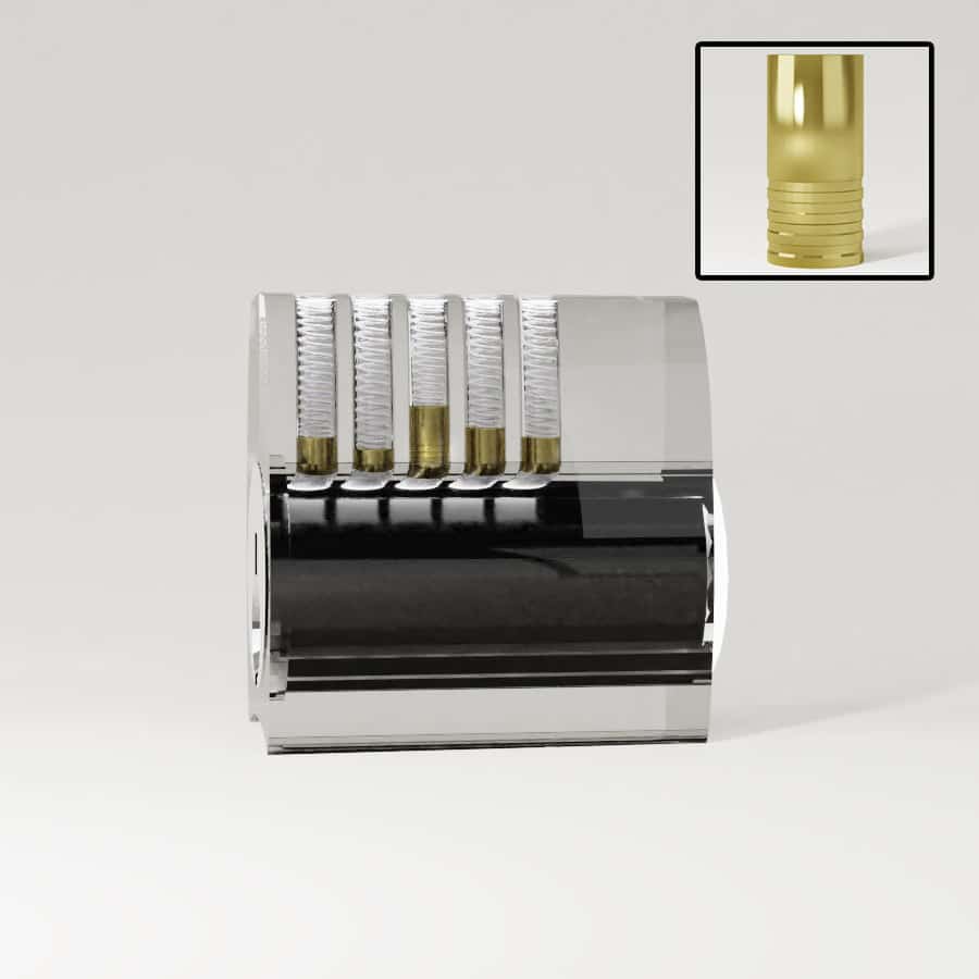 Lockpicks Transparente Serrure d&rsquo;Entraînement Crantée