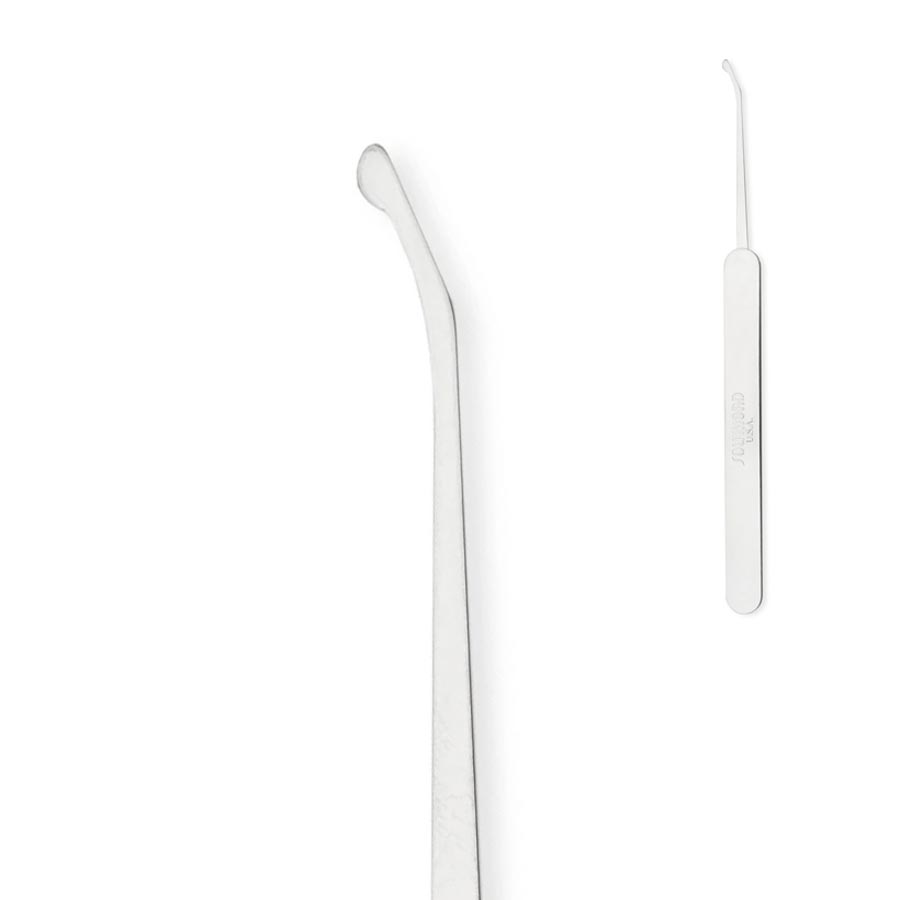 Demi-boule décalée Slimline avec poignée en acier inoxydable