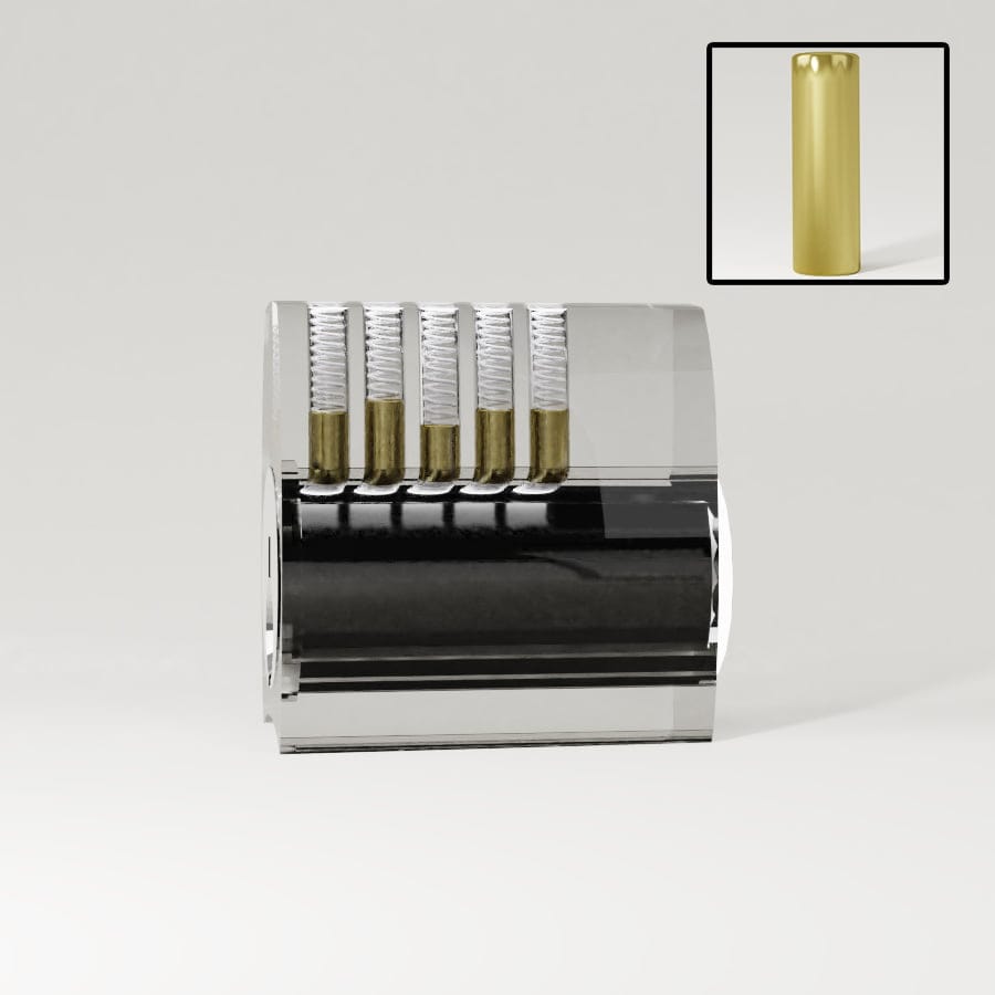 Serrure d&rsquo;entraînement transparente Lockpicks